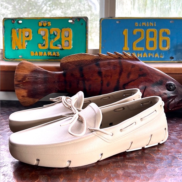 Tucket Giller Khaki & Vanilla Deck Boat Driver Shoes Size 13 Excellent Condition - Picture 8 of 10